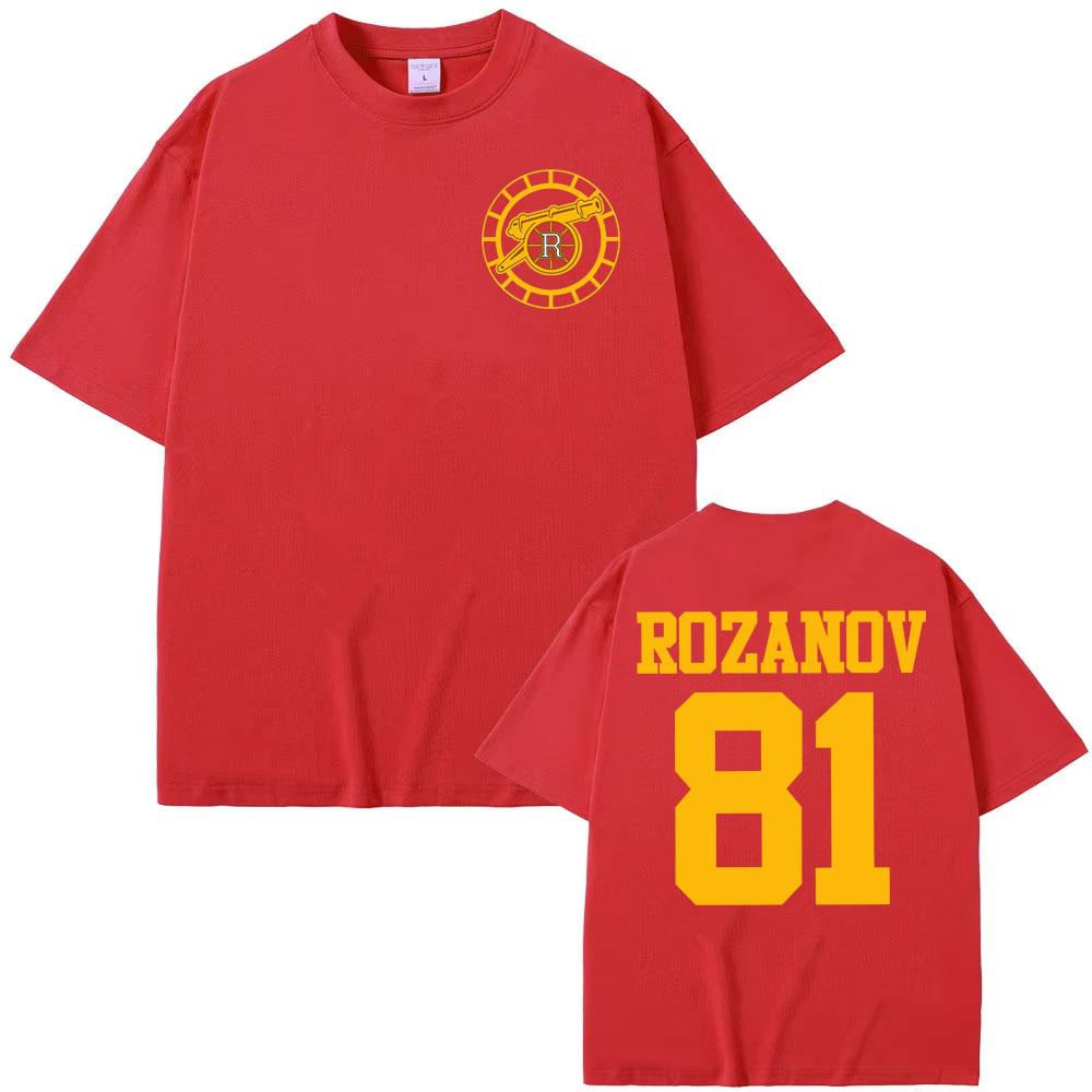 Heated Rivalry Ilya Rozanov 81-Boston Raiders T Shirt Unisex Women Fashion Trend Hip Hop T Shirts Winter Casual Fleece T-shirt Tops 4XL