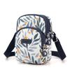 Fashion Floral Pattern Female Mini Bag  Fabric Girls Small Shoulder Bag Pretty Style Girls Shopping Phone Bag