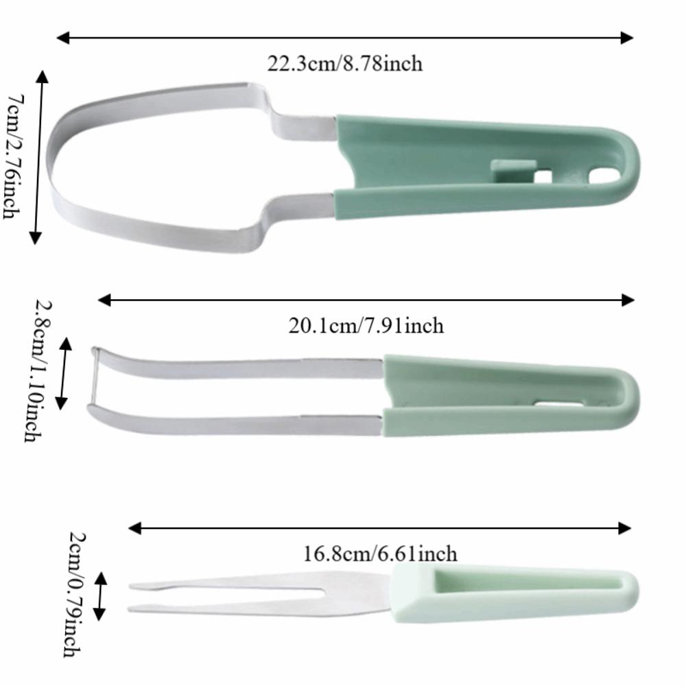 Stainless Steel Watermelon Fork Slicer Cutter Integrated Watermelon Slicer Travel