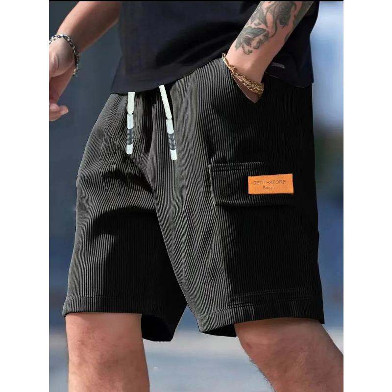Corduroy Men's Shorts Men's Casual Pants Men's Beach Shorts, Men's Sports Shorts Breathable Pants Suitable for Daily Casual Wear and Sports