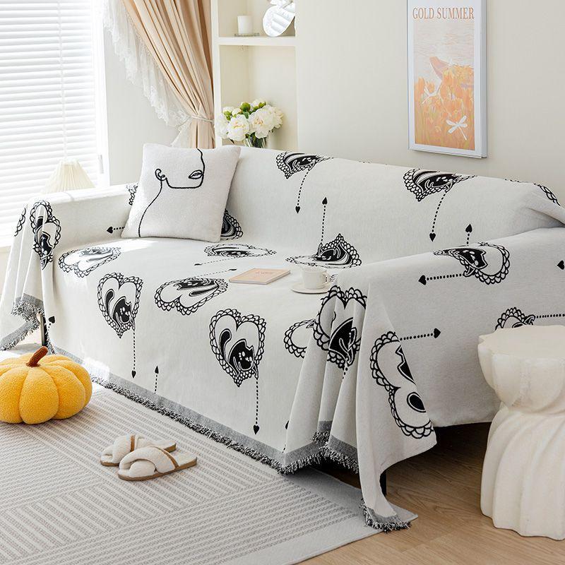 Однотонное нескользящее полотенце для дивана с защитой от царапин от кошек — фото 6