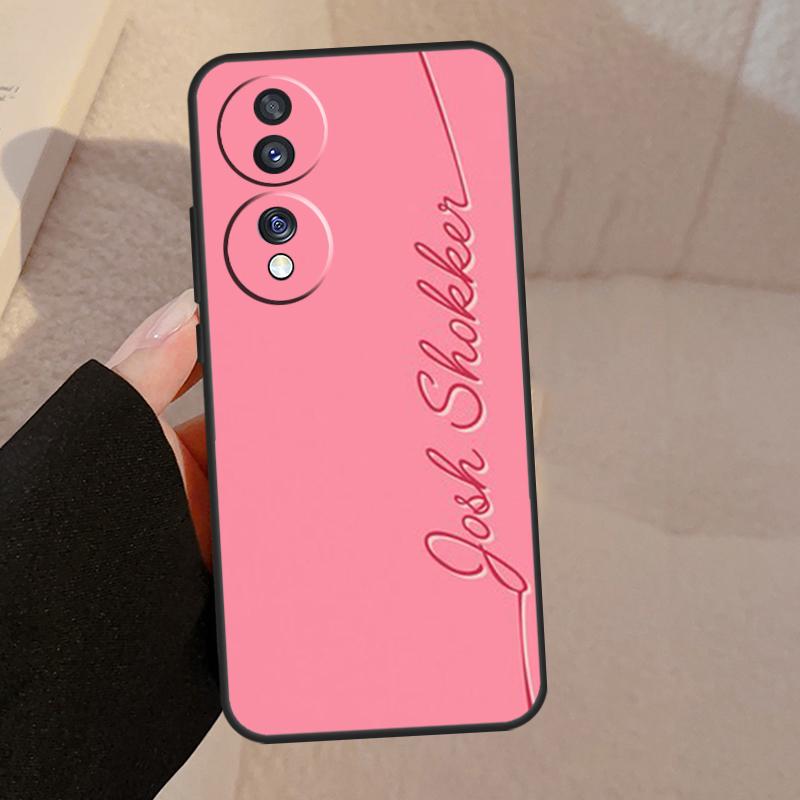 Personalisierter Monogramm-Name für Honor 90 70 50 Lite Magic 5 Pro 8X 9X Handyhülle für Honor X8a X9a X7a X6a X9 X7 X8 X9b