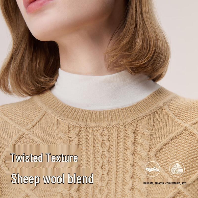 HAZZYS Women's Cable Knit Wool Blend Pullover