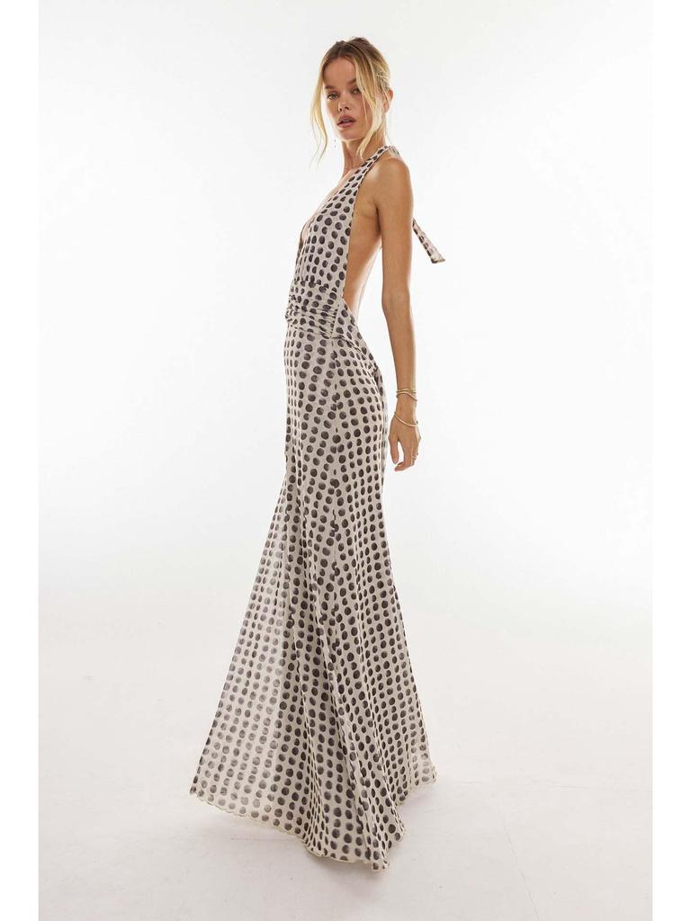 European & American Style Backless Slim Halter Dress - Spring/Summer Fashion
