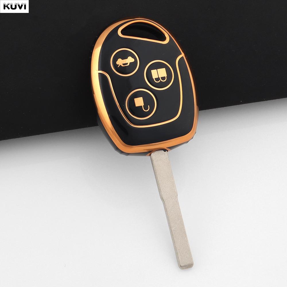 

Tpu Car Key Case Cover Shell For Ford Focus Fiesta Fusion C-Max For Mondeo Galaxy C-Max S-Max Holder Fob Keychain Accessories