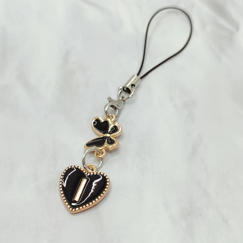 

Butterfly Letter Keychain A-Z Initials Pendant Keyring Bag Hanging Decoration Car Key Holders Couple Friends Gift