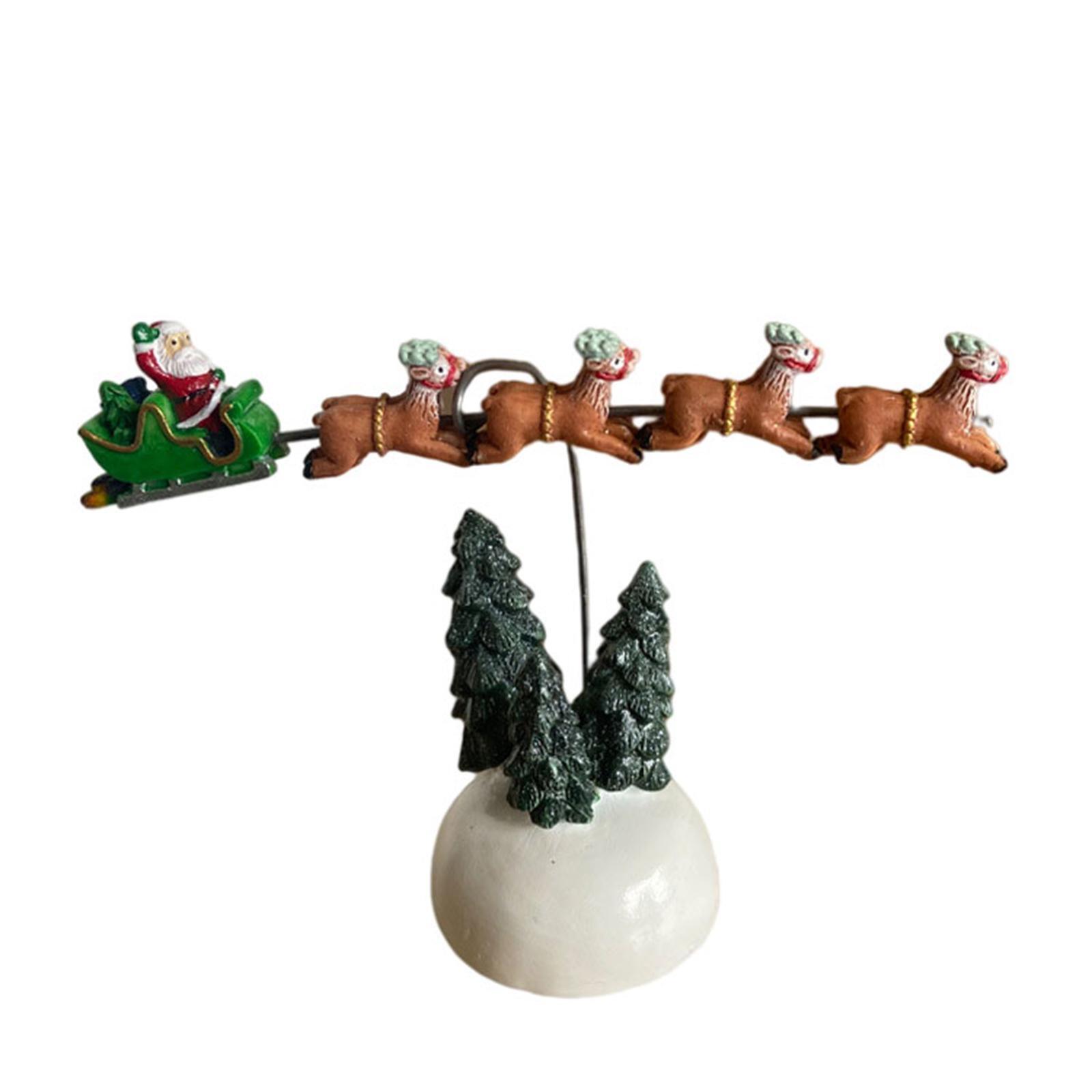 

Away Flying Sleigh Animated Christmas Vacation Village Statue Decor