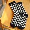 Clearance Trendy Checkered Streetwear Unisex Cotton Socks, One Size 36-43
