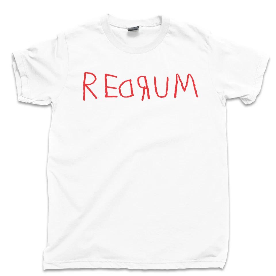 REDRUM Letter Graphic T Shirt Tee Women Men Cotton Summer Oversize Vintage Streetwear Casual Oversized Breathable comfortable