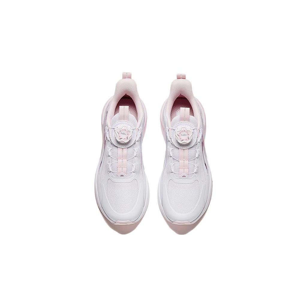 Anta Kids Versatile Comfortable Physical Test Low-Top Running Shoes Kids Sneaker White Pink 322415513-1