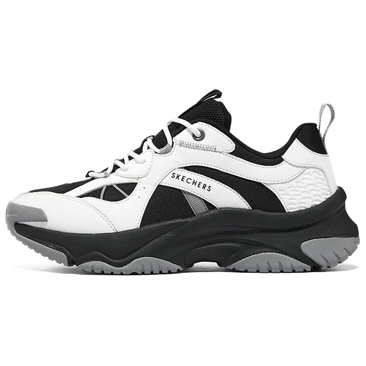 Skechers Street Retro Повседневные Низкие Кроссовки в Стиле Папа Женские Черно-Белые 177590-BKWG 35