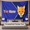 Custom Name Text Tapestry Leicester City Personalized Polyester Wall Tapestry For Bedroom And Room