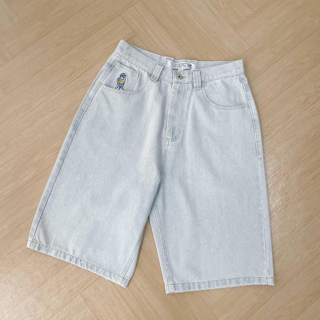 RogueWave Y2K Jeans for Men Streetwear Baggy Jeans Embroidery Denim Leisure Denim Pants Women Jeans