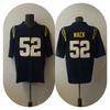 Men Women American Football Jersey Retro Style Embroidered Team Cotton Blend Sport Shirt Fan Wear