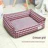 Plaid Pet Nest Bed for Small/Medium Dogs & Cats, 2023 - Universal for All Seasons