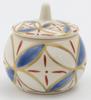 Dutch Kyo-yaki/Kiyomizu-yaki hand-painted salt container with cloisonné TG-011D