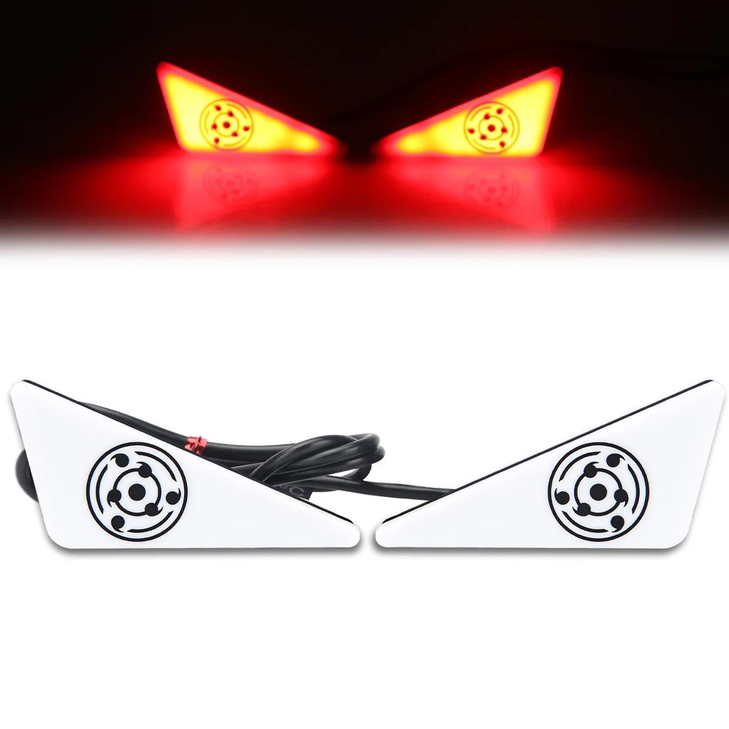 2pcs Universal Car LED Devil Eyes Light Demon Eyes Headlight Motorcycle Mini Turn Signal Flasher Tail Lamp Decoration Light