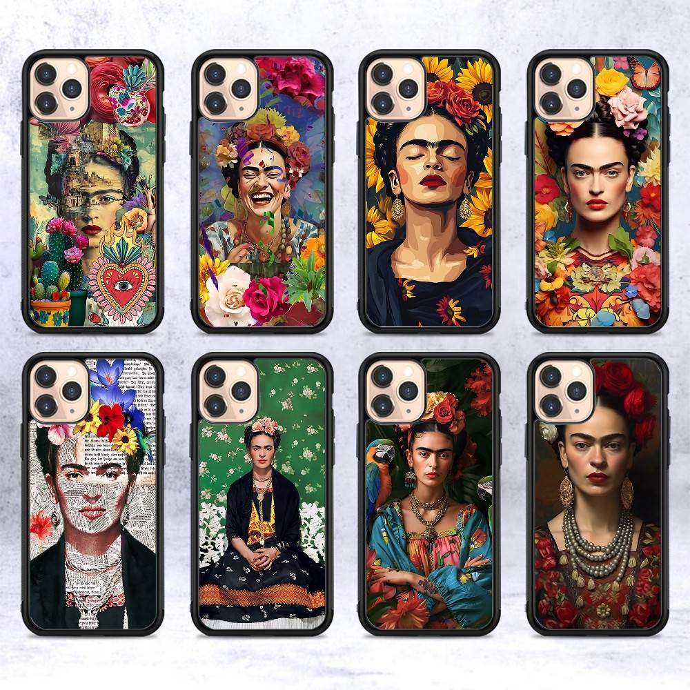 Fashion F-Frida K-KahlosS Phone Case For Iphone 11 12 13 14 15 16 17 Pro Max Plus Hard PC+TPU Back Cover