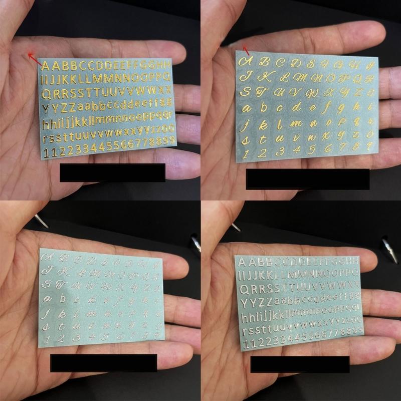 Scrapbooking Stickers Decorative Alphabet Stickers Small Adhesive Letters Adorable Alphabet Decals for Epoxy Decoration