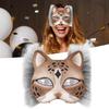 42 Stück Handgemachte Katzen Gesichts Kostüm Sets Filzstoff Tier Masken Kostüm Requisiten Zubehör Geeignet für Halloween Kostümparty