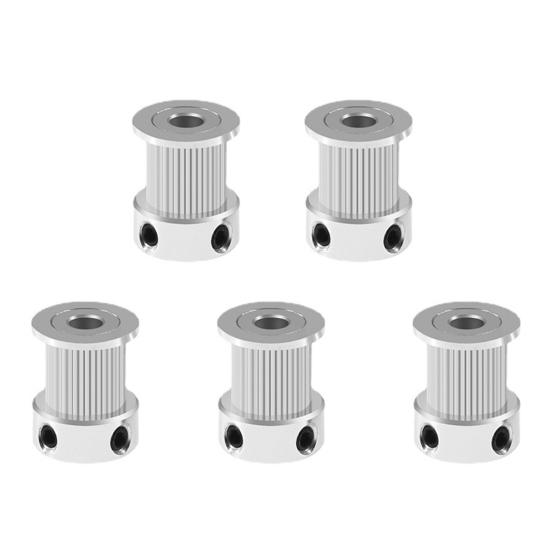 5 ks GT2 rozvodová kladka 6/10 mm šířka 16/20 zubů 5 vrtání kovový rozvodový řemen Synchronní kolo Příslušenství pro 3D tiskárnu