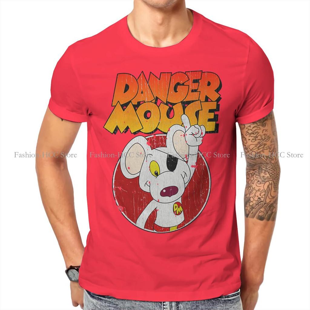 Danger Mouse Cartoon Movies Retro T Shirt Classic Graphic Teenager Summer Loose Cotton Unisexs Clothing Harajuku Crewneck Tshirt