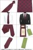 Apparel 456524 4B002 Bordeaux FENDIN GG Pattern Logo Silk Tie [Gucci] (Tie) Men's [Brand] [Item]