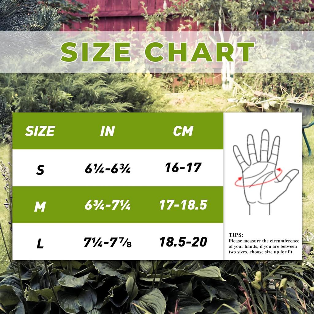 Guantes de Jardinería Para Mujer Transpirables Guantes de Jardín de Cuero para Señora El Mejor Regalo Para Jardineros