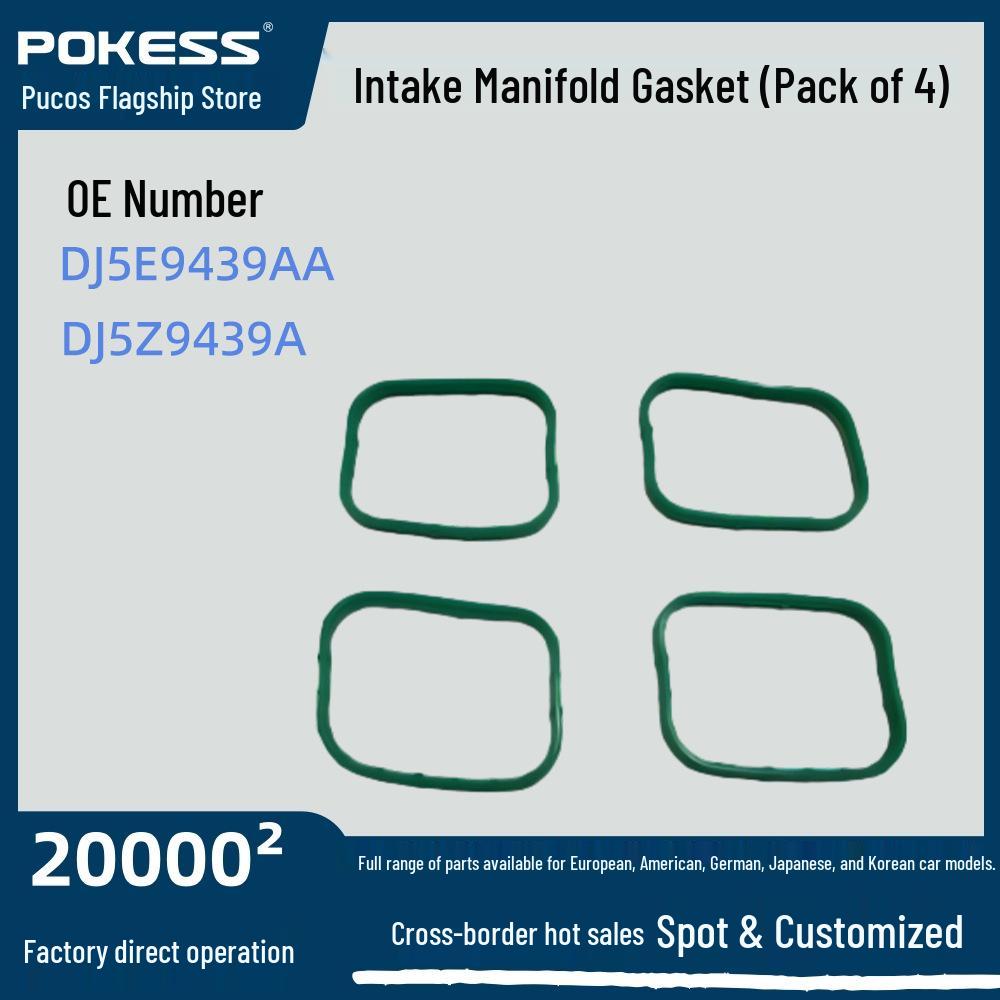 

Intake Manifold Gasket for Edge 15, New Mondeo, Kuga 13, Taurus 2.0T - 4-Pack (Model: DJ5E9439AA) Intake Manifold Gasket DJ5E9439AA DJ5Z9439A