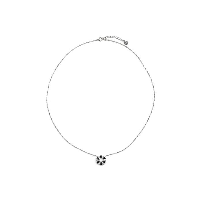 Collier Luxenter En Argent 925 Et Zirconium Finition En Rhodié - Lorush