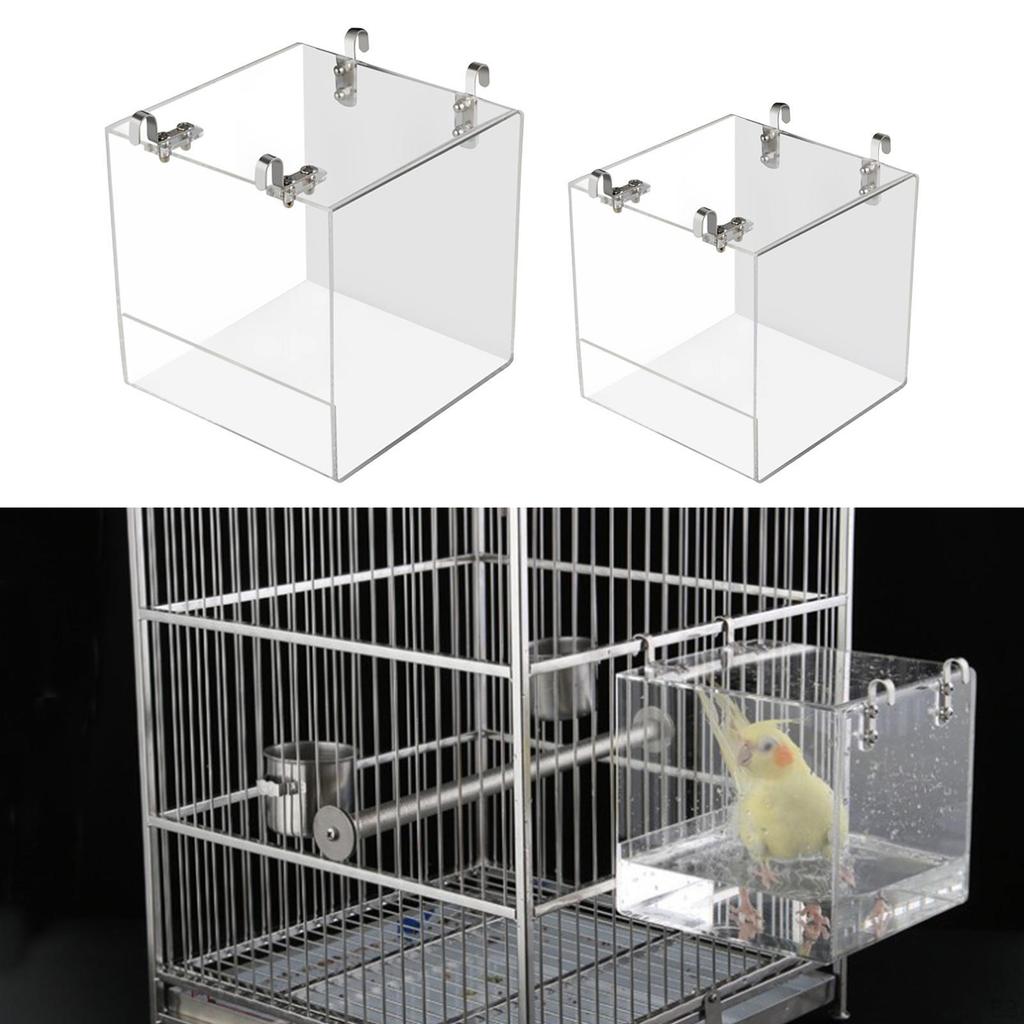 Badewanne Wellensittich Unzertrennlicher Vogel Haustierkäfig Hängend