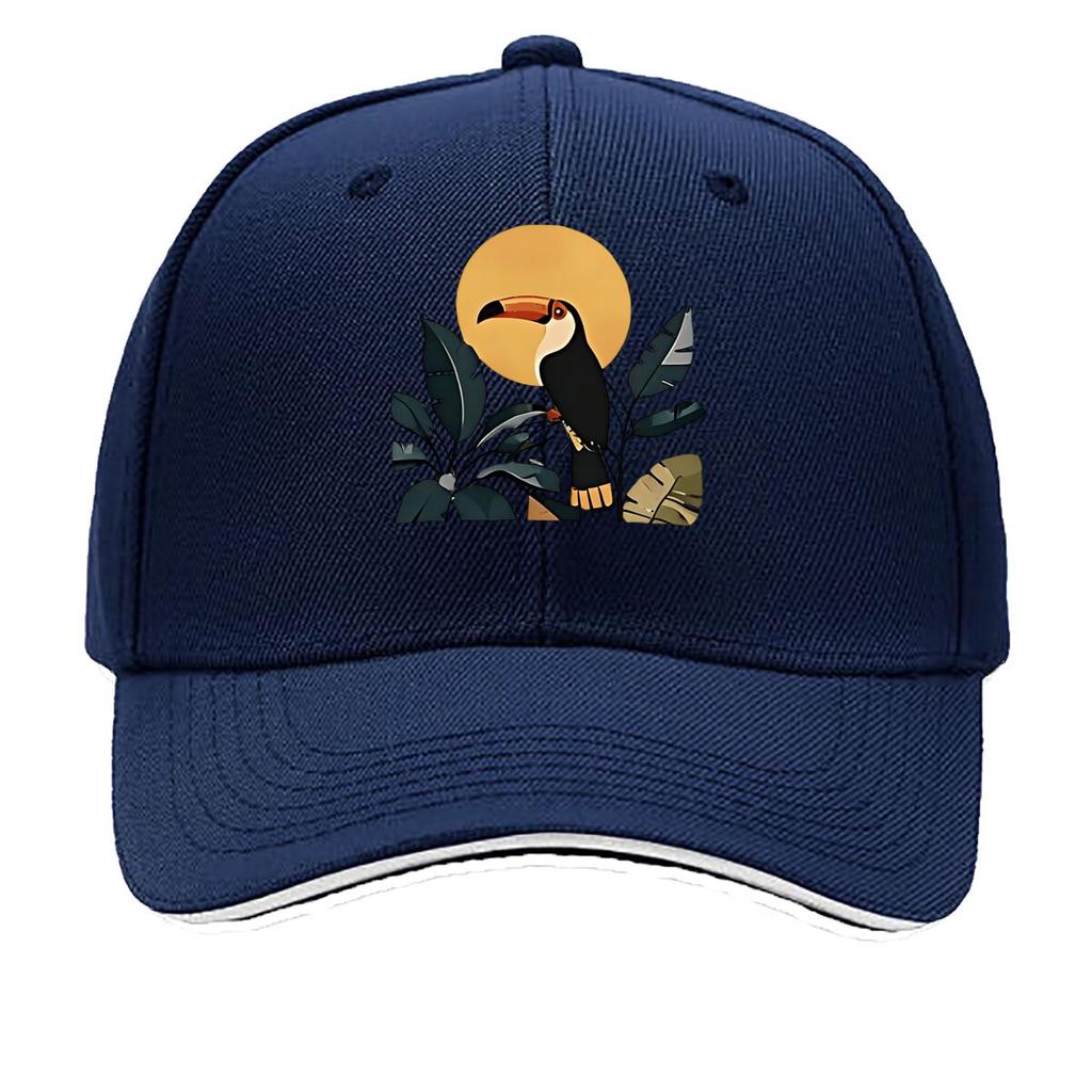 Unisexs Funny Kookaburra Bird Print Adjustable Baseball Cap Outdoor Casual Hat Suitable for Sports Sandwich Baseball Cap
