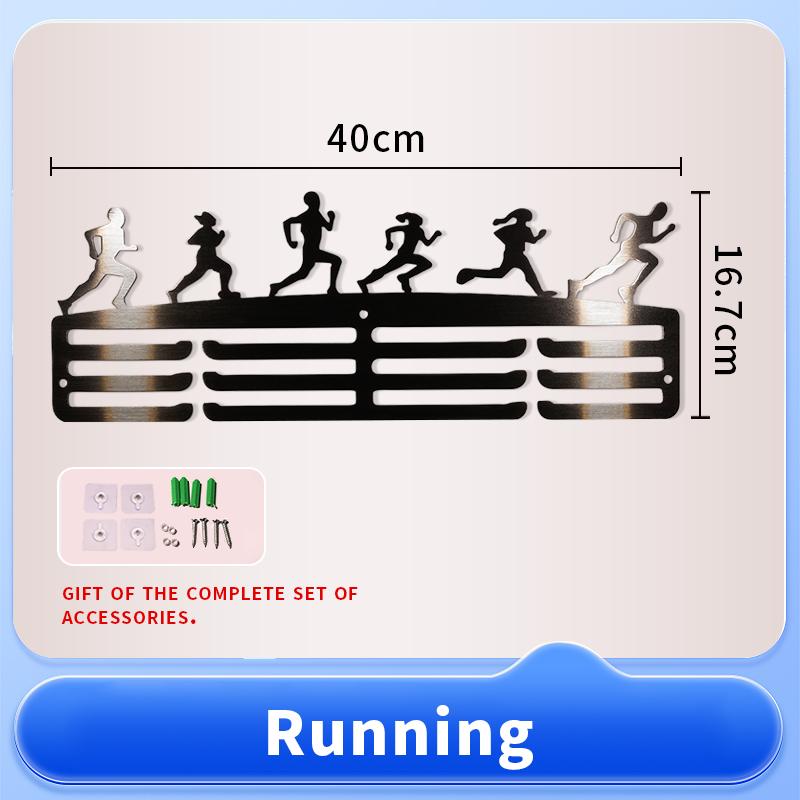 Factory Direct Custom Large Wall Hanger Metal Medal Display Rack for Bulk Medals & Awards Storage