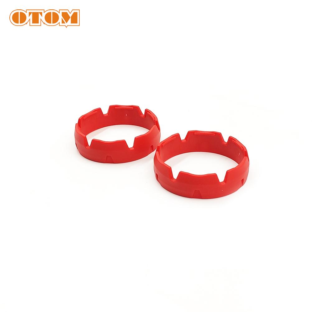 OTOM 2 Colors Motorcycle Front Shock Absorber Anti-wear Ring Fork Wear Sleeve Protection Seat Post Clamp Fixed Tube Clip For KTM