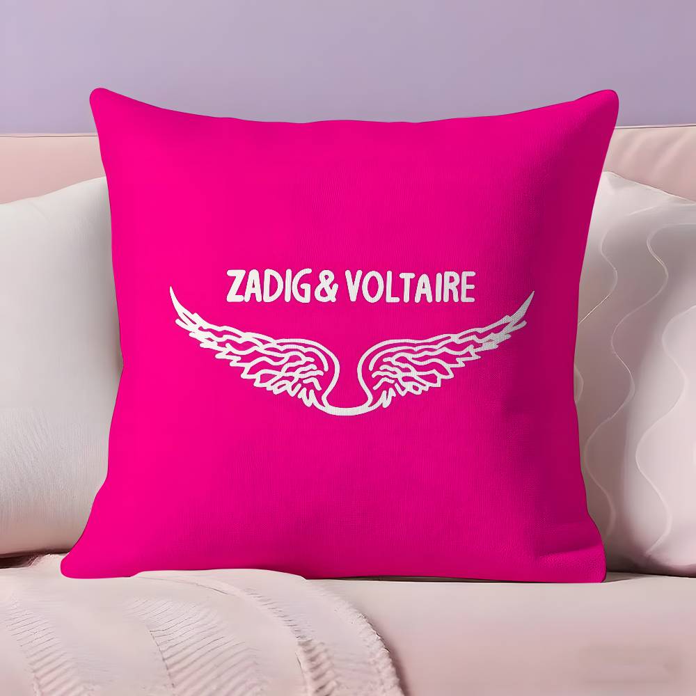 

Fashion Z-ZADIG &VOLTAIRES Brand Pillow Case Pillowcase Ultra Soft Skin Friendly Fabric Cloud Like Comfort & Concealed Zipper 12x12Inch