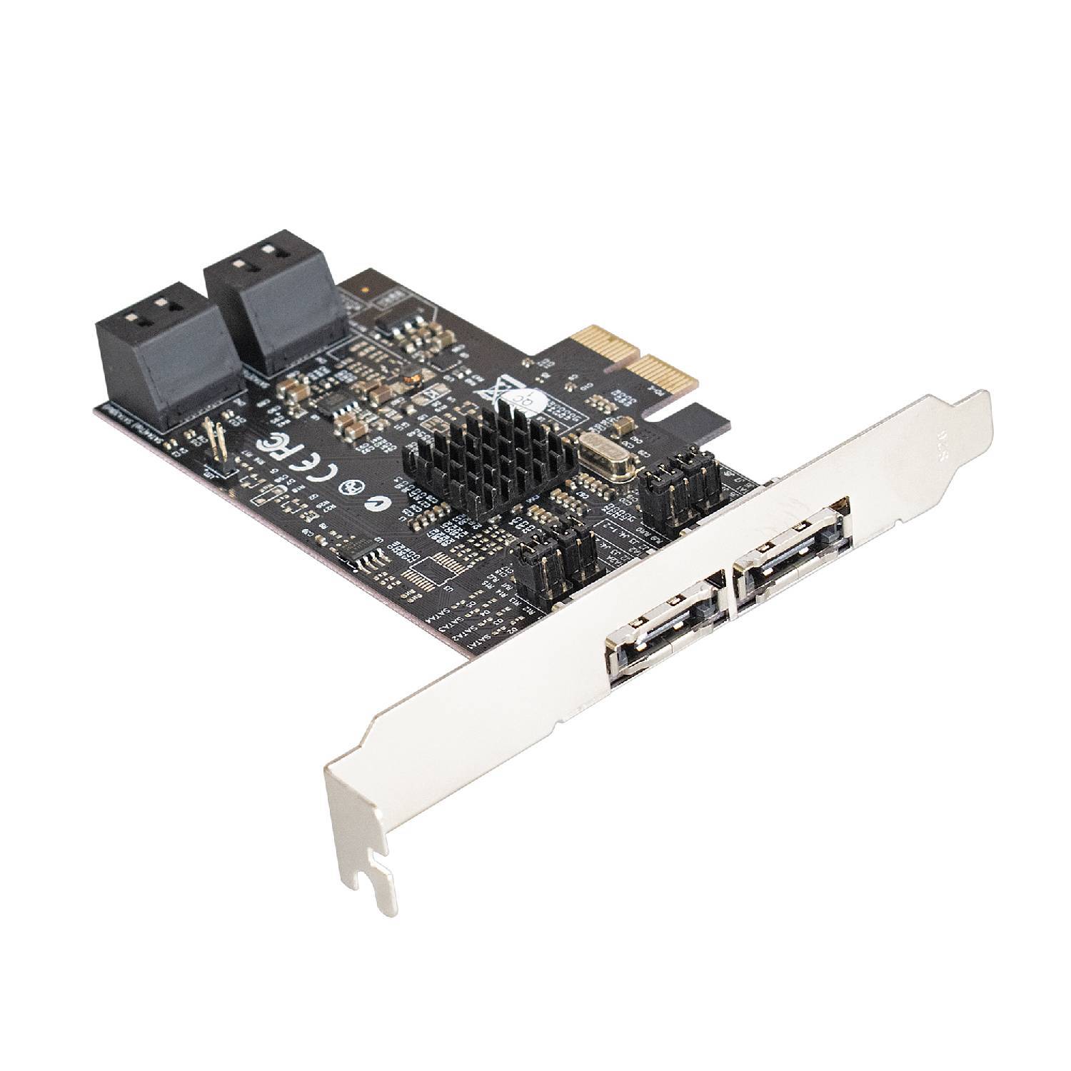 

Контроллер Exegate Exe-504 pci-e X1 V2 0 Sata3 Raid 4 Int 2 Ext Marvell Chispet 88se9230
