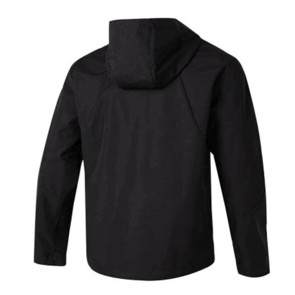Under Armour Windproof Zip Jacket Running Fashion Comfortable Long Pants Casual Sports Suit Men Suit Black 23600401-001+24500703-001