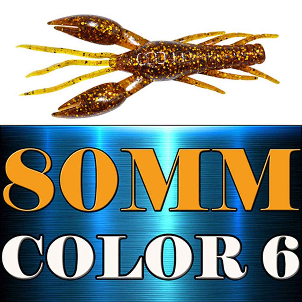 4pcs/set Fishing Lure Hammer Clamp Shrimp 80mm/5.5g Claw Bait Artificial Lure Swimbait Fish Worms