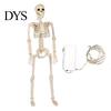 Accessoires d'Évasion de Pièce Secrète Squelette d'Halloween Éclairé par LED de 36 Pouces, Squelette Humain en Plastique Articulé de 3 Pieds Taille Réelle Corps Entier Effrayant Décoration de Maison Hantée avec