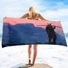 Japanese Samurai Beach Towel Super Soft Water Absorbent Bath Towels Mens Light Bath Towels Water Absorpt Swim Bath Towels