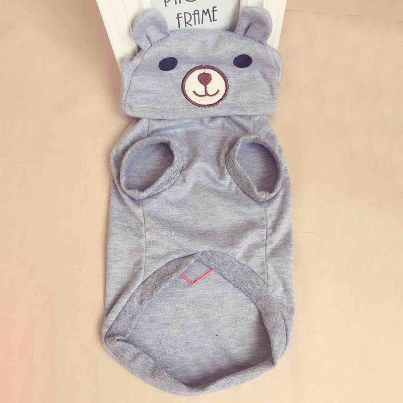 Entzückender Haustier Hund Katze Welpen Pullover Hoodie Mantel mit einzigartigem Bären-Design für Wärme