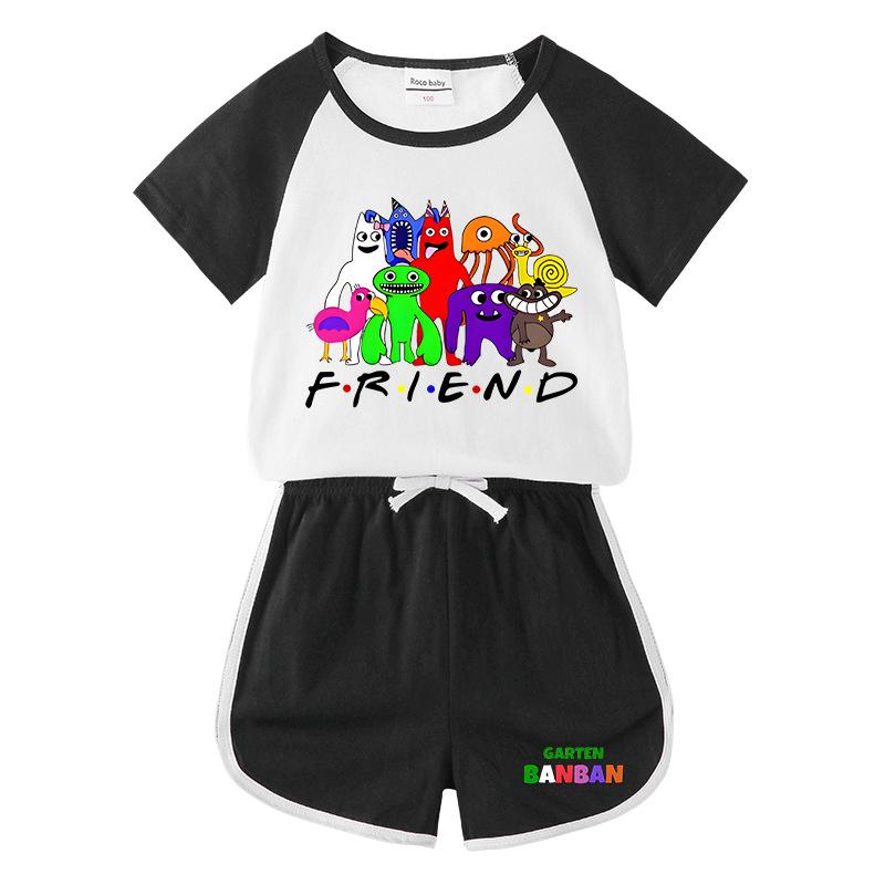 2025 Kids' Summer Clothing Set: Boys & Girls Short Sleeve T-Shirt and Shorts 2-Piece Casual Sportswear