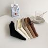Women's Mid-Calf Socks - Japanese Korean Style, Solid Color, Casual, Versatile, College, Internet Celebrity Trend