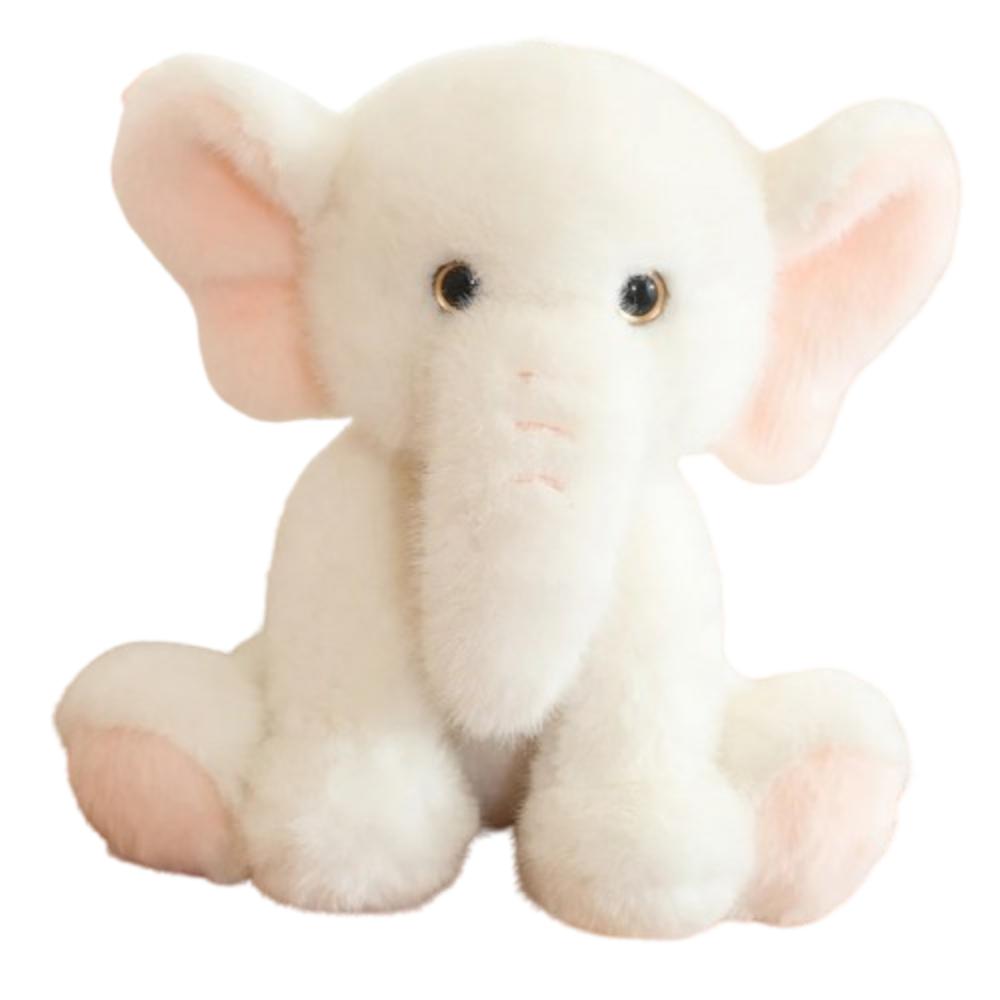 

Милая плюшевая кукла слон с длинным носом, креативные мягкие игрушки животные, домашний декор 23cm белый