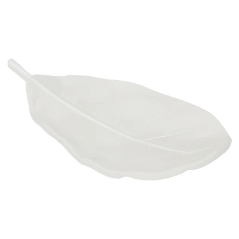 Leaf-Shaped Soap Dish - No-Drill, High-Value Bathroom Soap Holder & Drainage Box белый