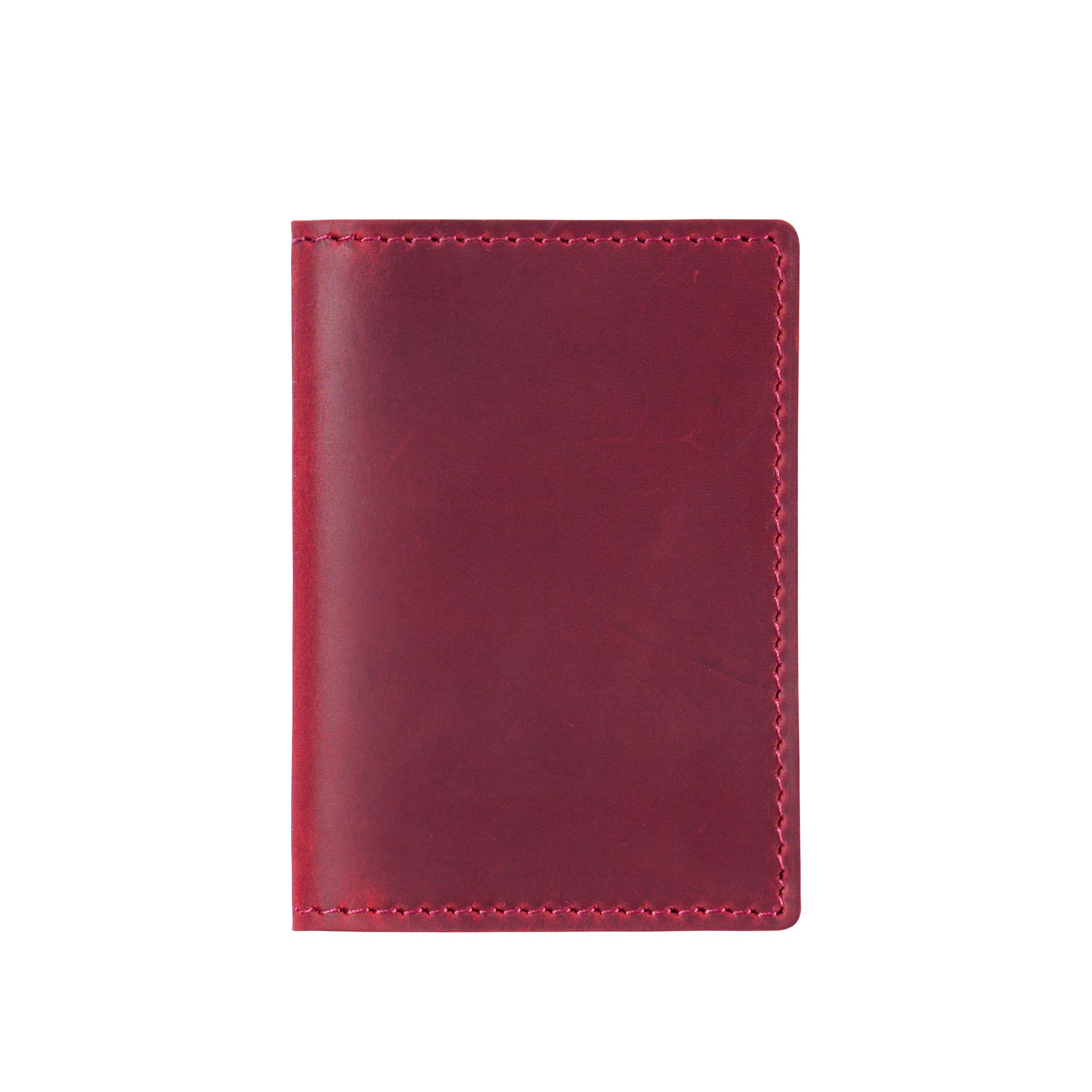 

Мужской держатель для кредитной карты из натуральной кожи в деревенском стиле, индивидуальный деловой кошелек унисекс, карманный держатель для карт красный