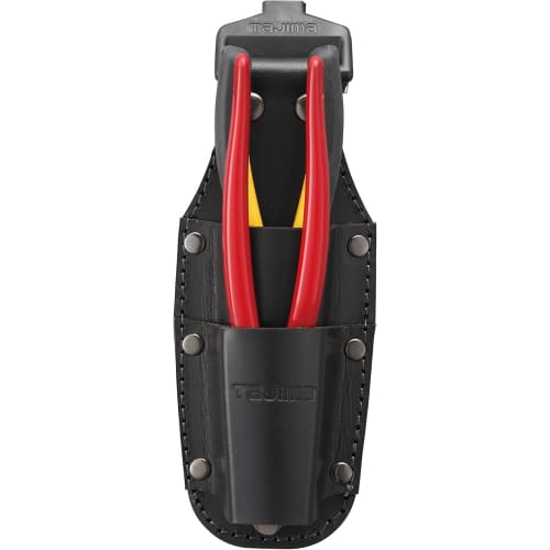 Tajima Safe System Detachable Tool Holder, Genuine Leather, 2 Tool Holders, Durable Leather, SFKSK-P2, Black