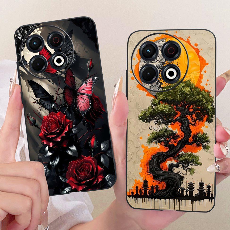 Phone Case For Tecno Spark 30 Pro 4G Cover KL7 Luxury Fashion Cute Cat Funny Painted Bumper For Tecno Spark 30 Pro 4G Casing
