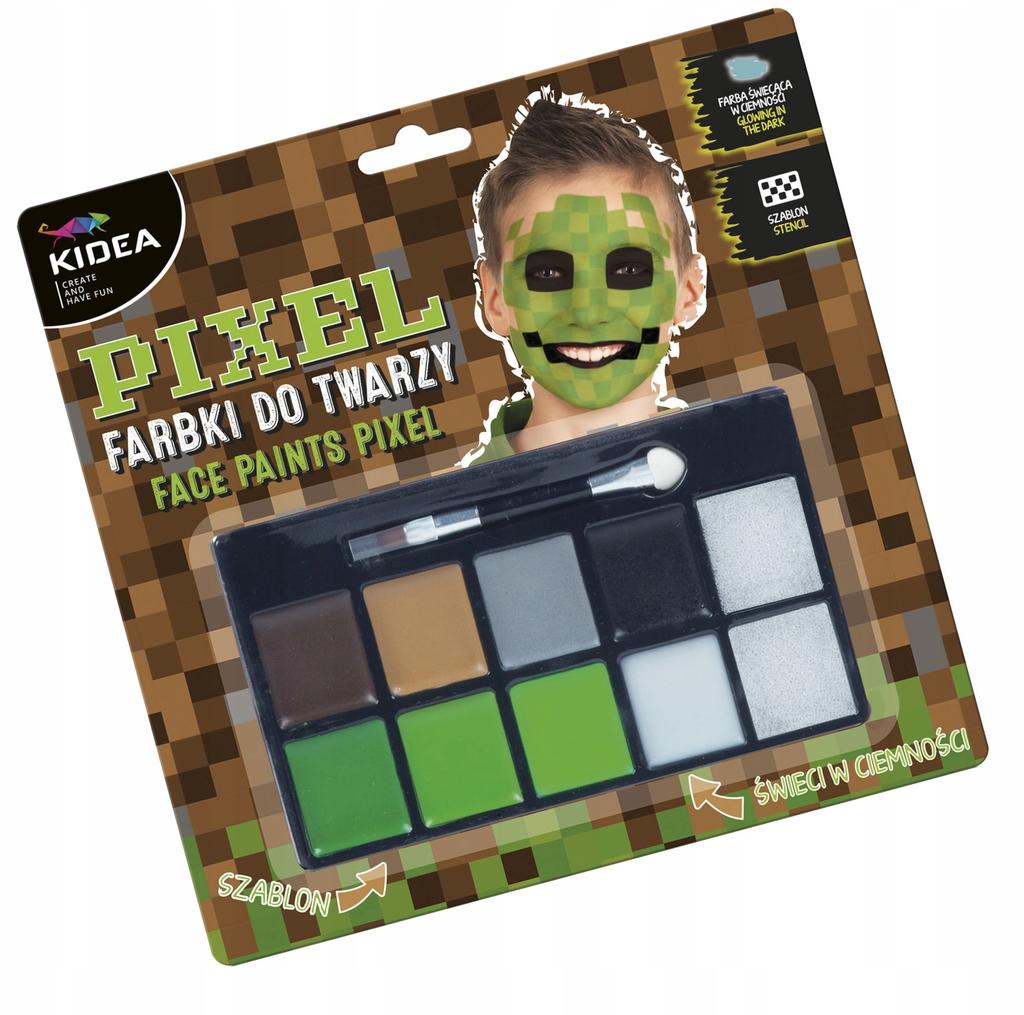 FARBKI DO TWARZY ZESTAW PIXEL KIDEA 2185