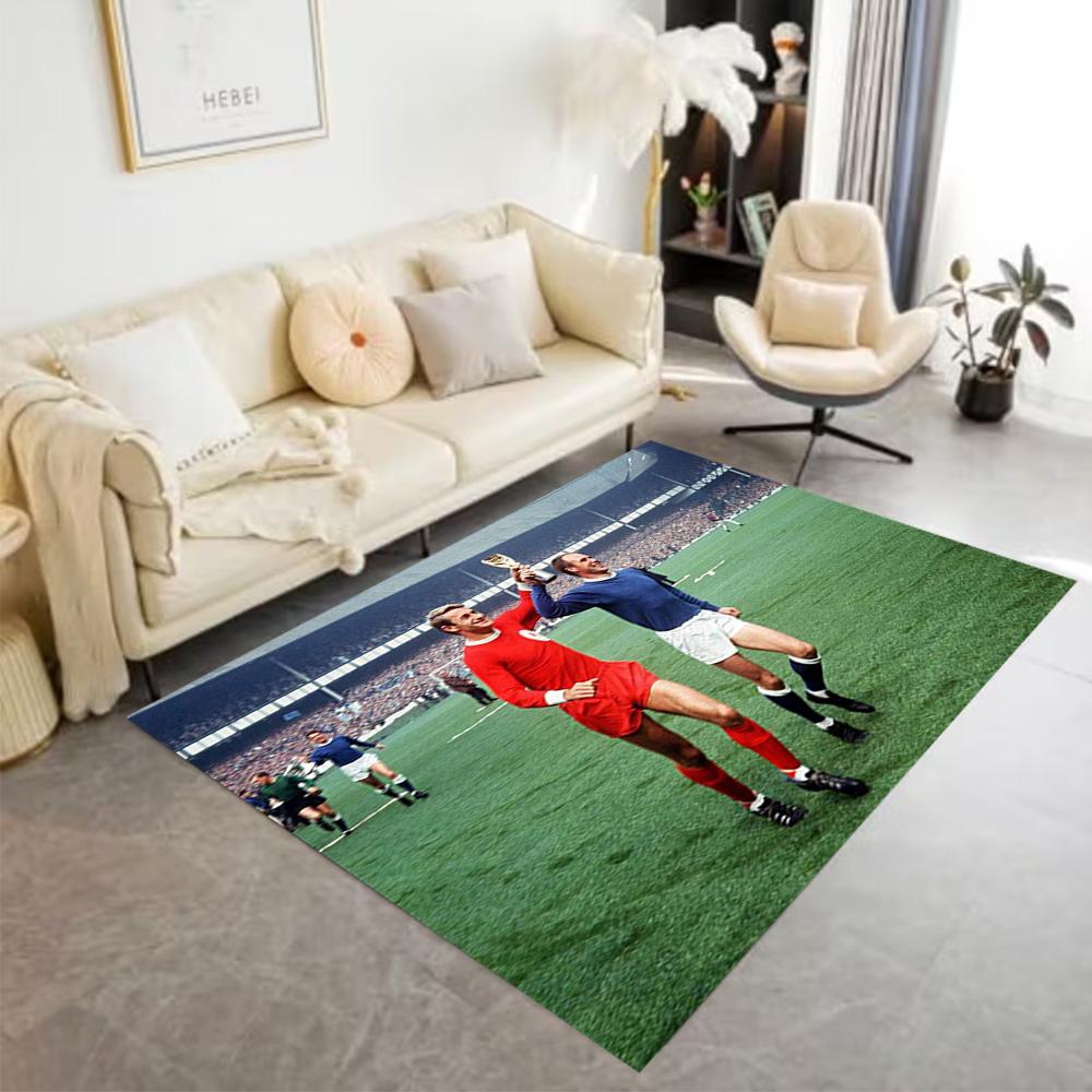 Football Legends Celebration Floor Rug Office Rug Perfect for Dining Room Outdoor Kitchen Hallway Anti-slip Rug Decorate Offices Wedding Party Gift